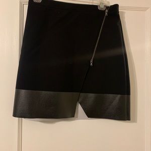 Club Monaco asymmetrical ALBA black skirt size 4